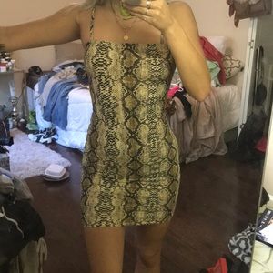 Snake print dress (Halloween??)